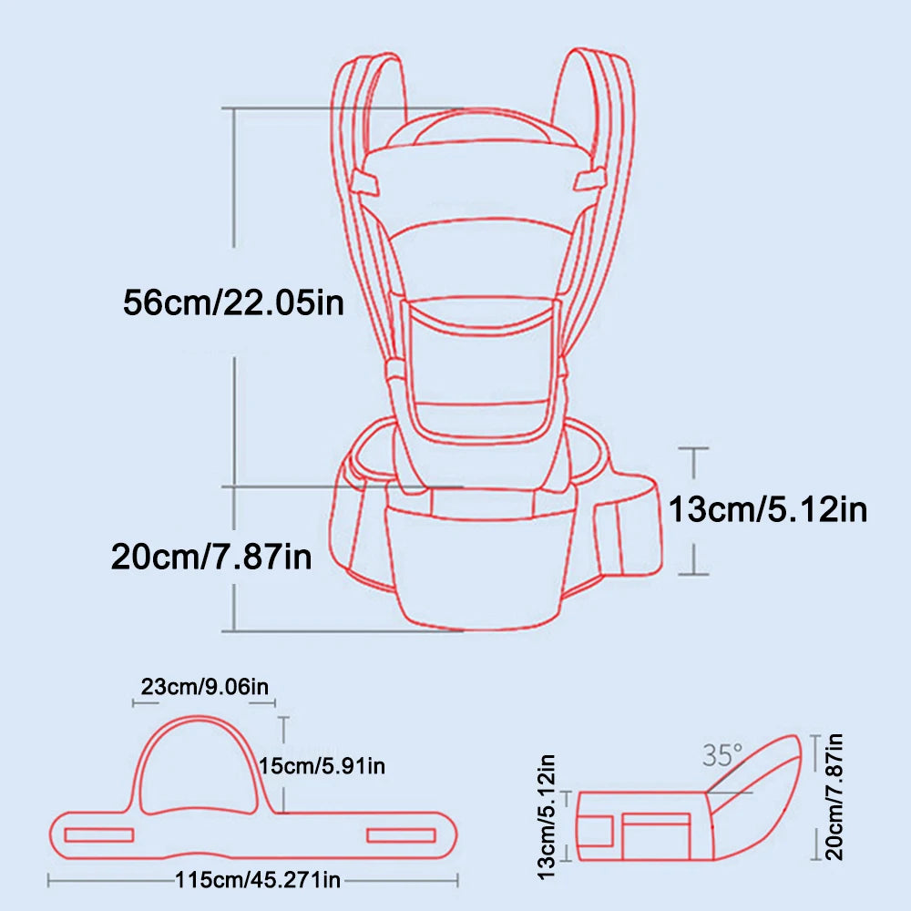 CarryNest™ 6-in-1 Ergonomic Baby Carrier & Hip Seat