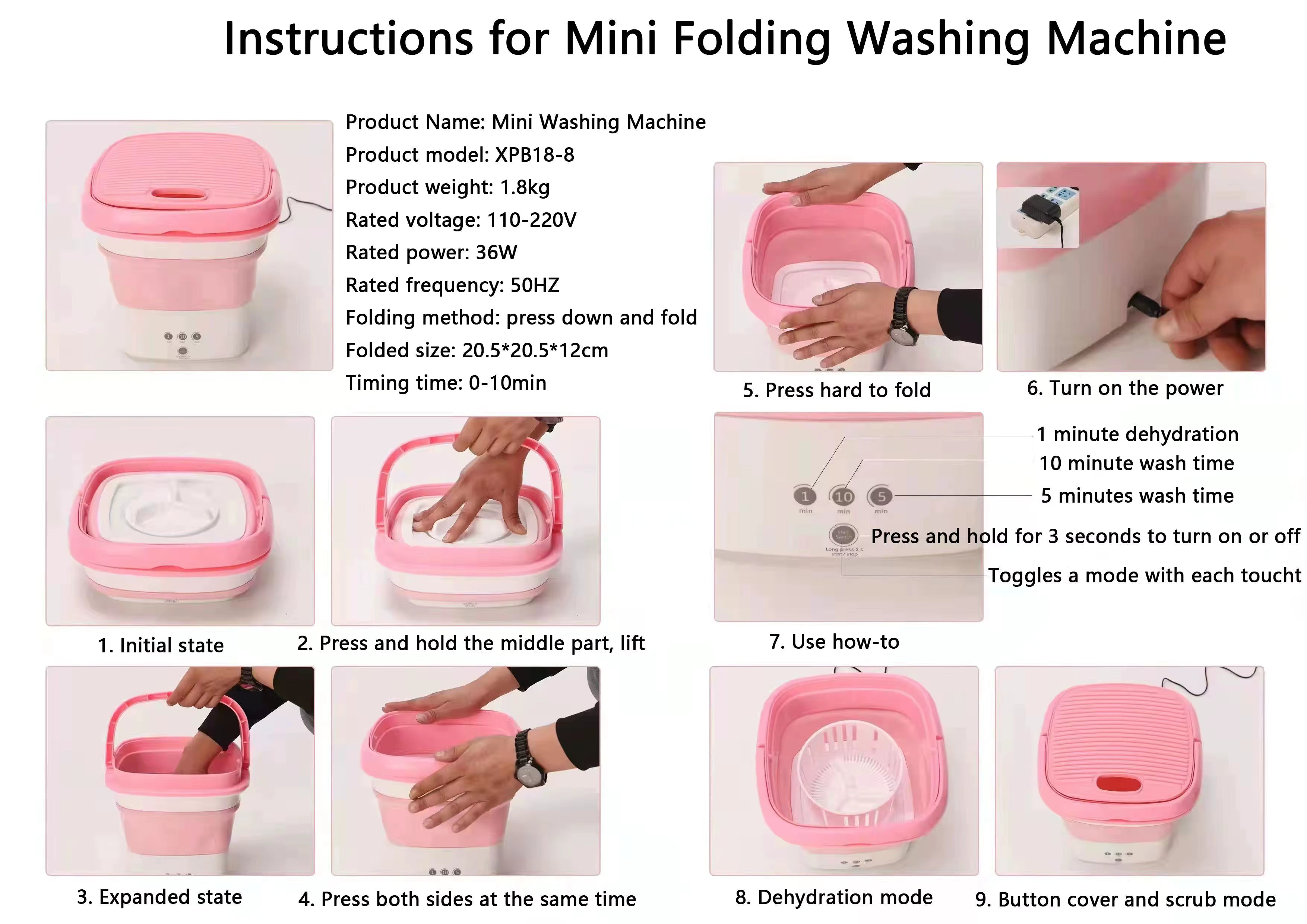 MiniWash™ Foldable Baby Laundry Washer