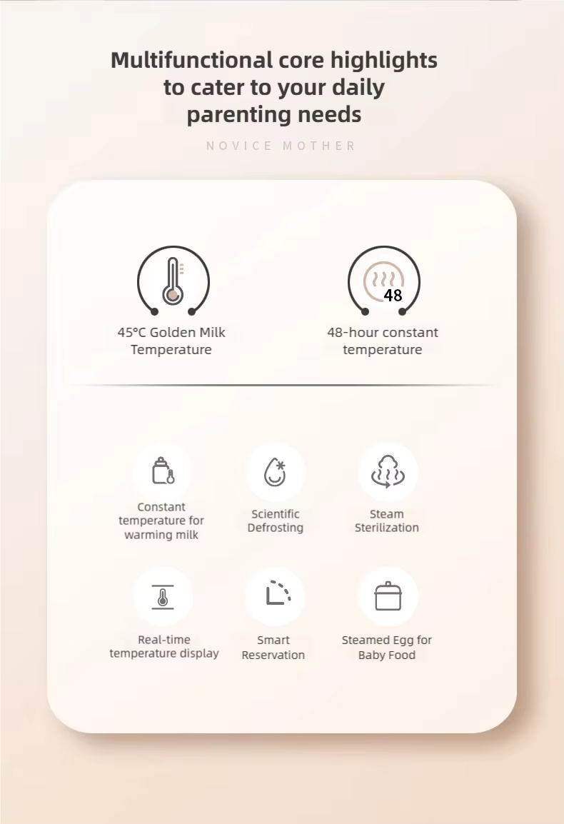 WarmNest™ Smart Bottle Sterilizer & Warmer
