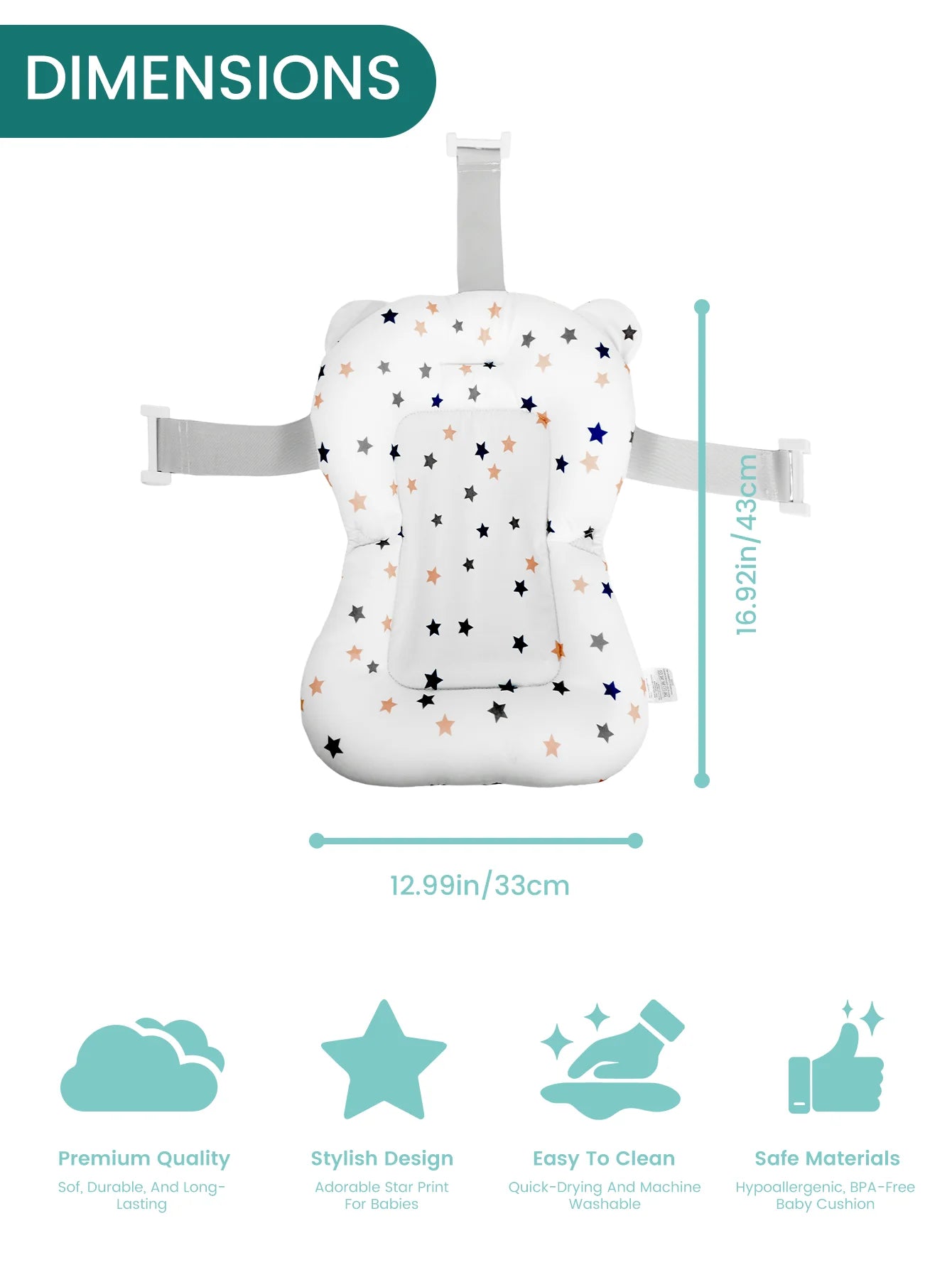 AquaCloud™ Baby Bath Cushion