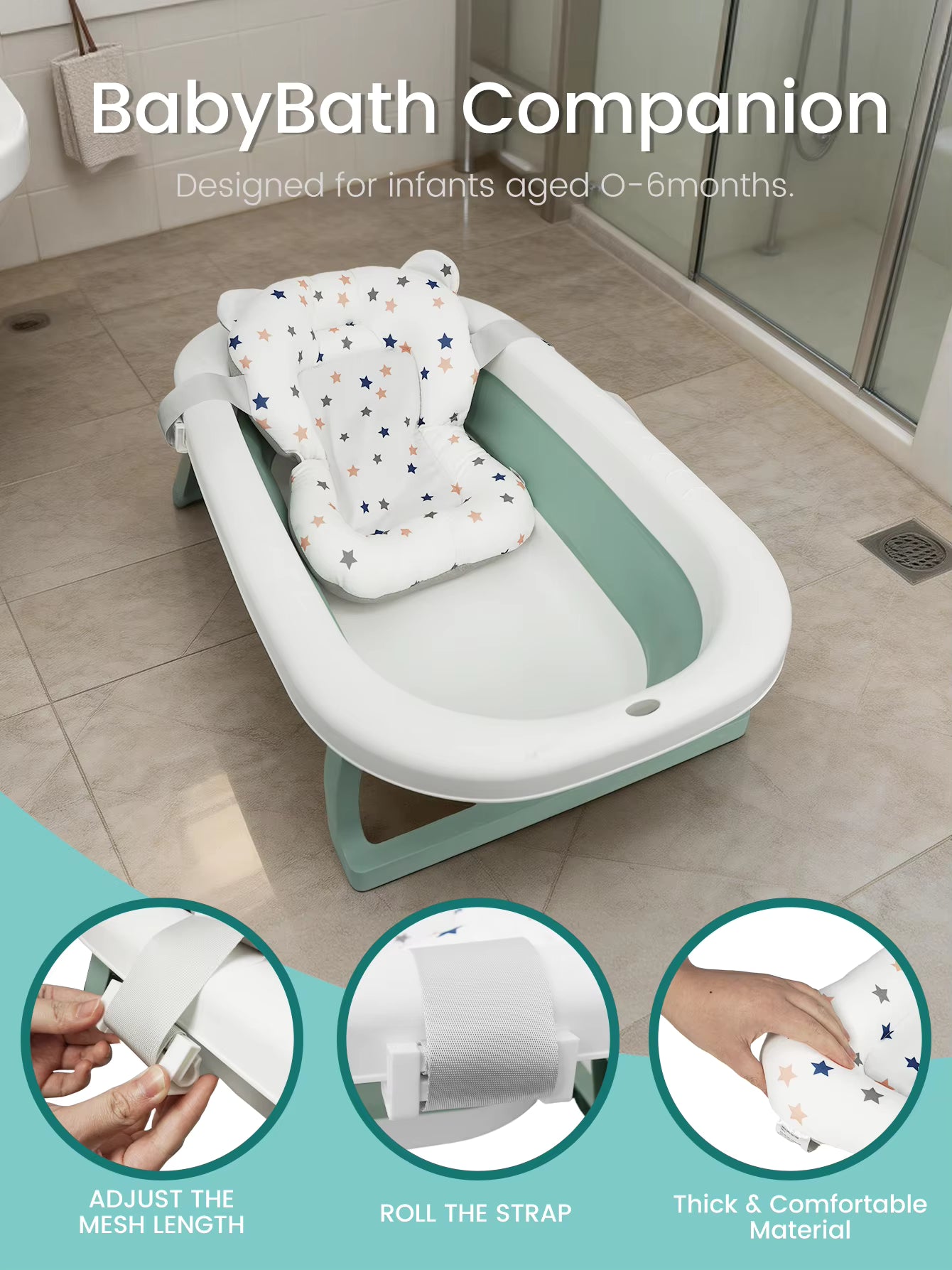 AquaCloud™ Baby Bath Cushion