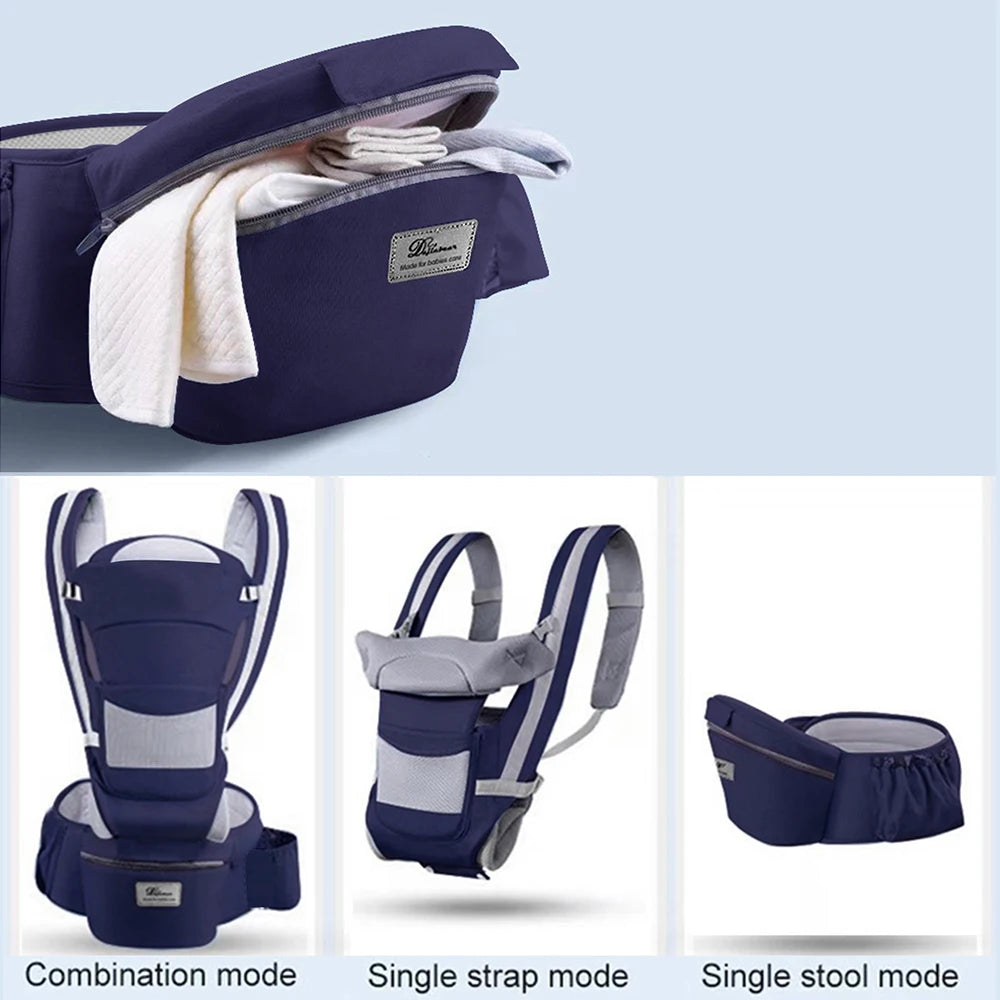 CarryNest™ 6-in-1 Ergonomic Baby Carrier & Hip Seat